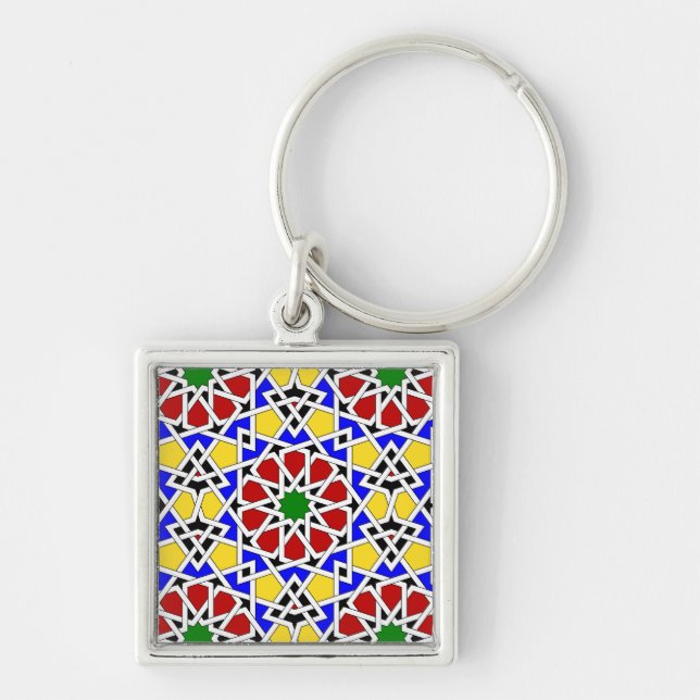 Islamic geometric pattern keychain (Front)