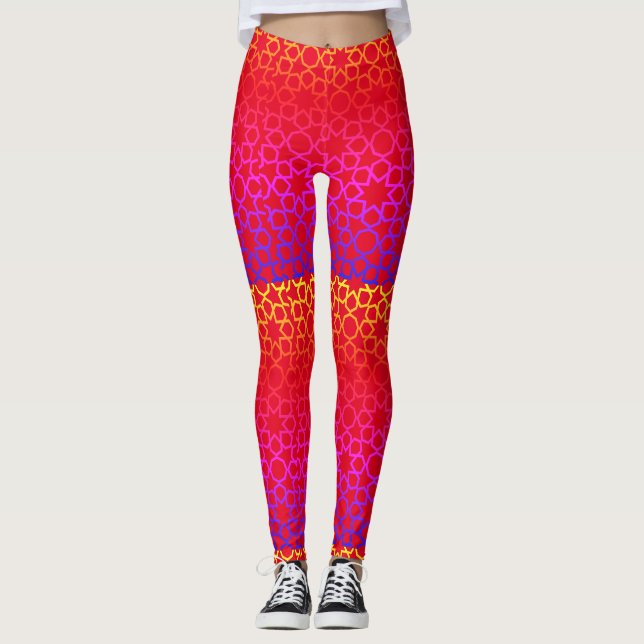 Islamic geometric pattern leggings (Front)