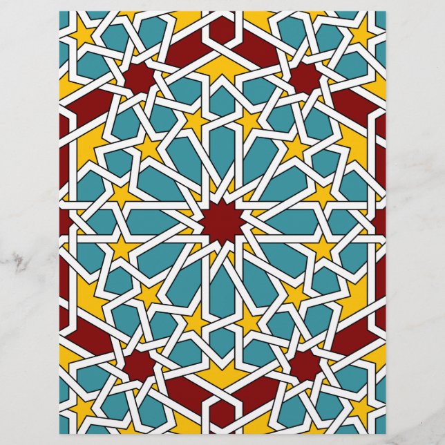Islamic geometric pattern Letterhead (Front)