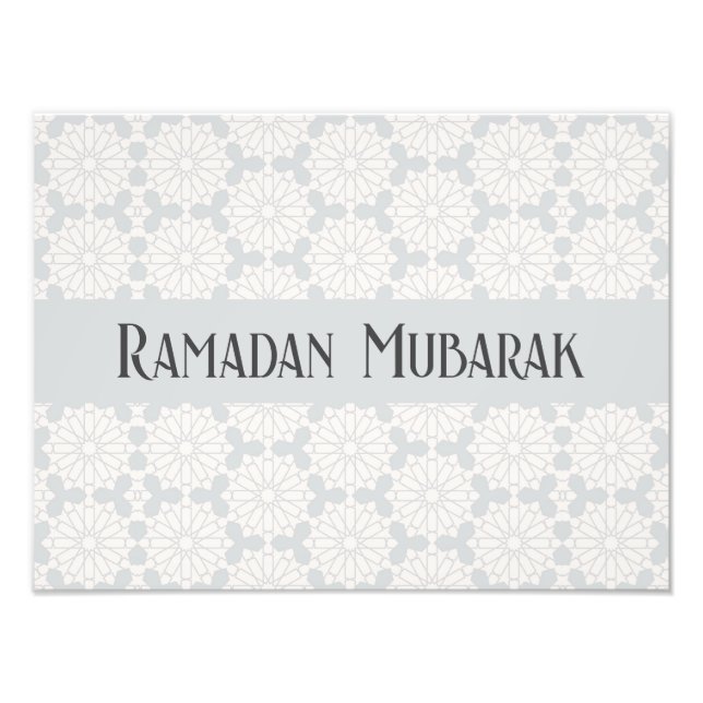 Islamic Geometric Pattern Photo Print (Front)