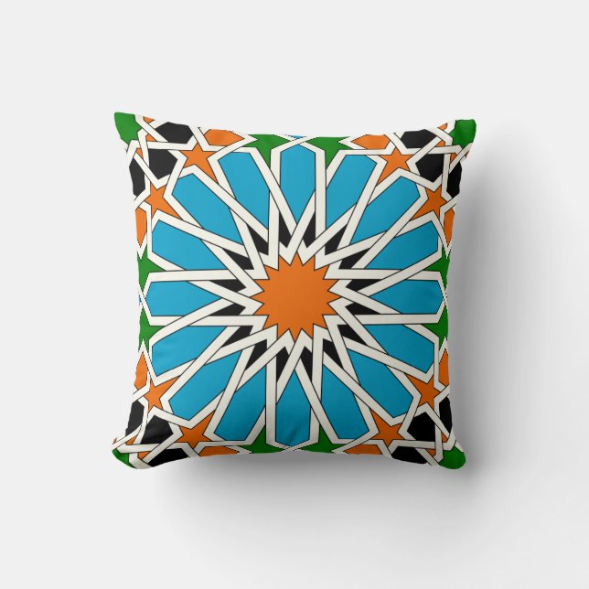 Islamic geometric pattern pillow (Front)