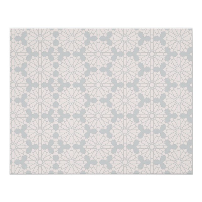 Islamic Geometric Pattern Poster (Front)