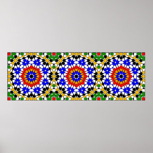 Islamic geometric pattern Poster