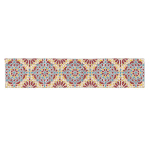 Islamic geometric pattern short table runner