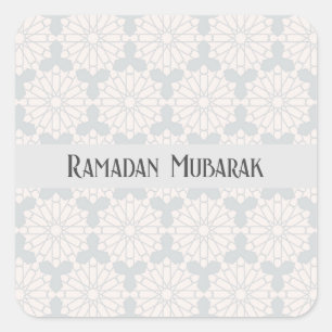 Islamic Geometric Pattern Square Sticker