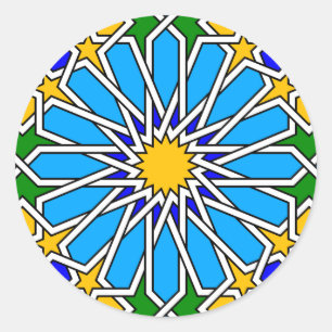 Islamic geometric pattern sticker
