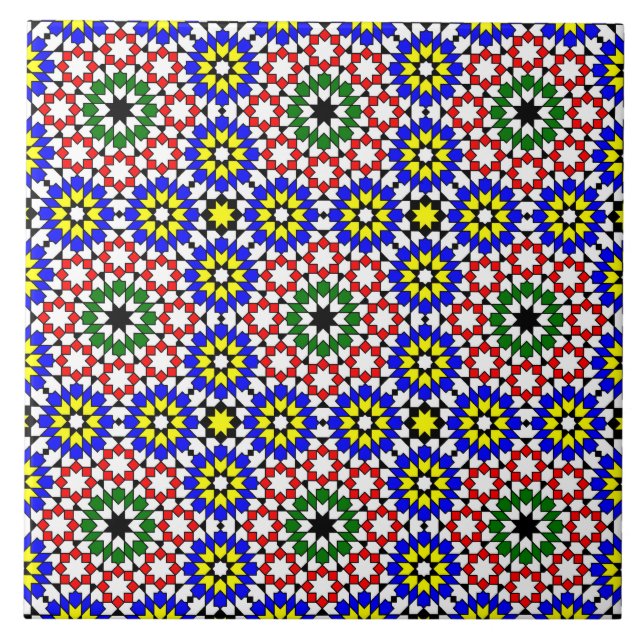 Islamic geometric pattern tile (Front)