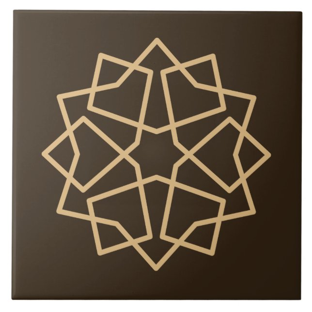 Islamic geometric pattern tile (Front)