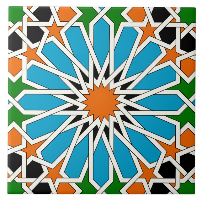 Islamic geometric pattern tile (Front)
