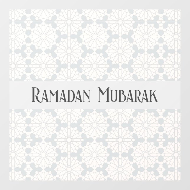 Islamic Geometric Pattern Window Cling (Sheet)