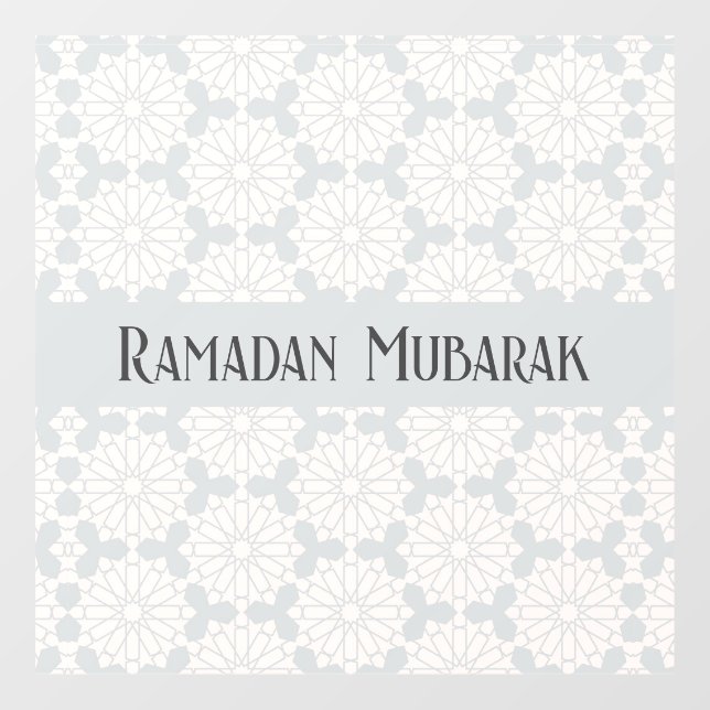 Islamic Geometric Pattern Window Cling (Sheet)