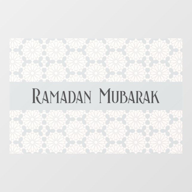 Islamic Geometric Pattern Window Cling (Sheet)