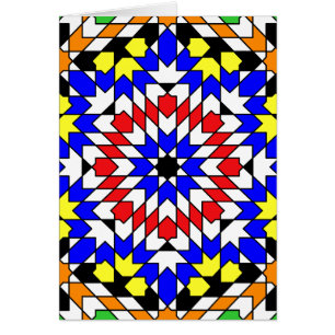 Islamic geometric patterns card