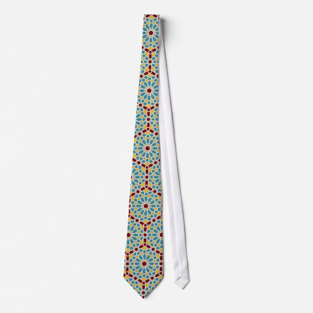 Islamic geometric patterns tie (Front)