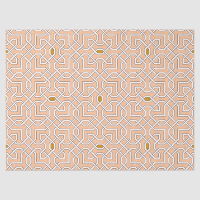 Islamic geometric patterns tissue paper (Front)