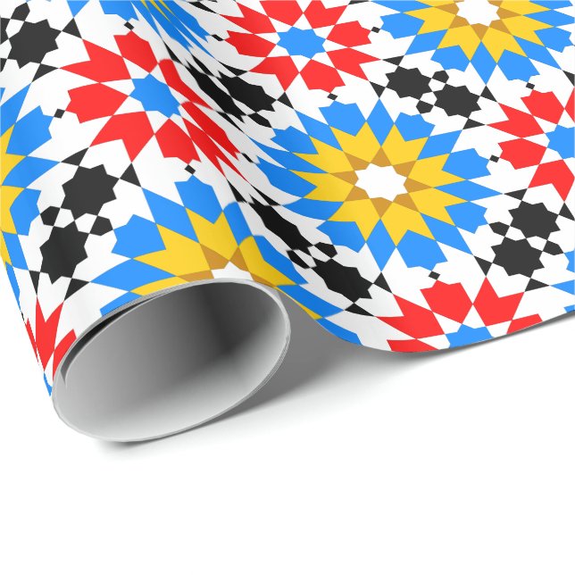 Islamic geometric patterns wrapping paper (Roll Corner)