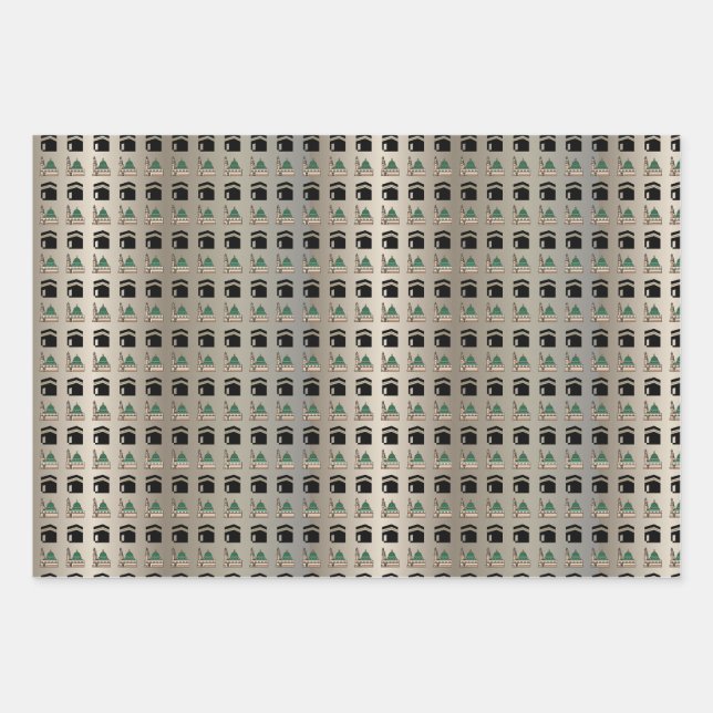 Islamic Gift Wrapping Paper – Kaaba & Prophet’s Mo (Front)