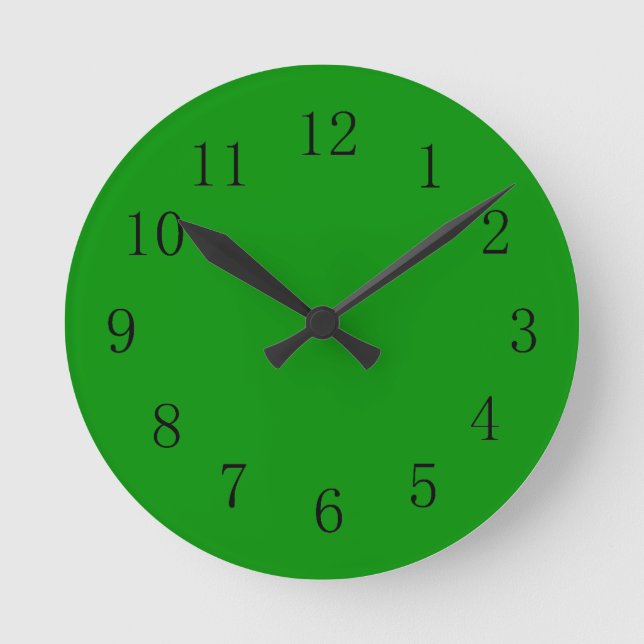 Islamic Green Colour Wall Clock (Front)