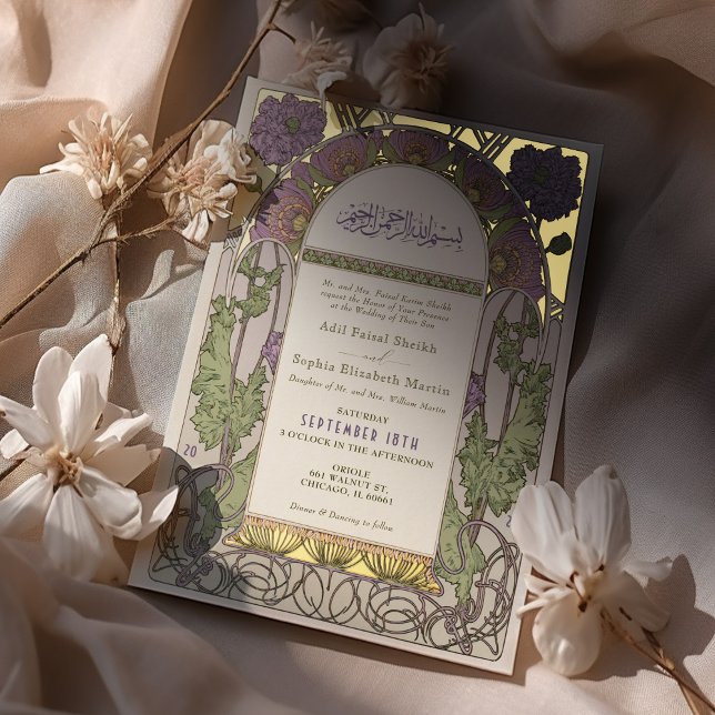 Islamic Lavender Wedding Arabic Art Nouveau (Creator Uploaded)