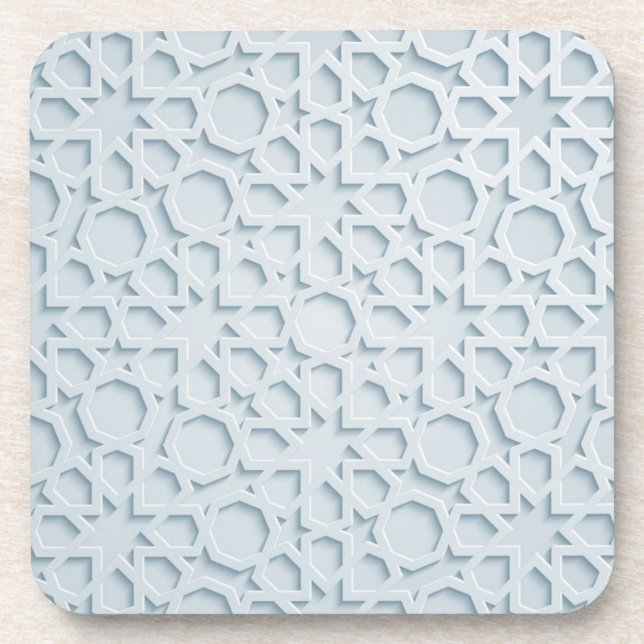 islamic moroccan geometric pattern coaster (Front)