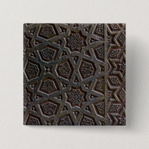 Islamic Pattern 2 Inch Square Button