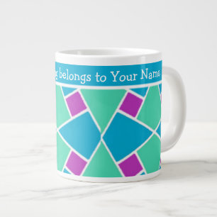 Islamic Pattern and Stripes: Custom Jumbo Mug
