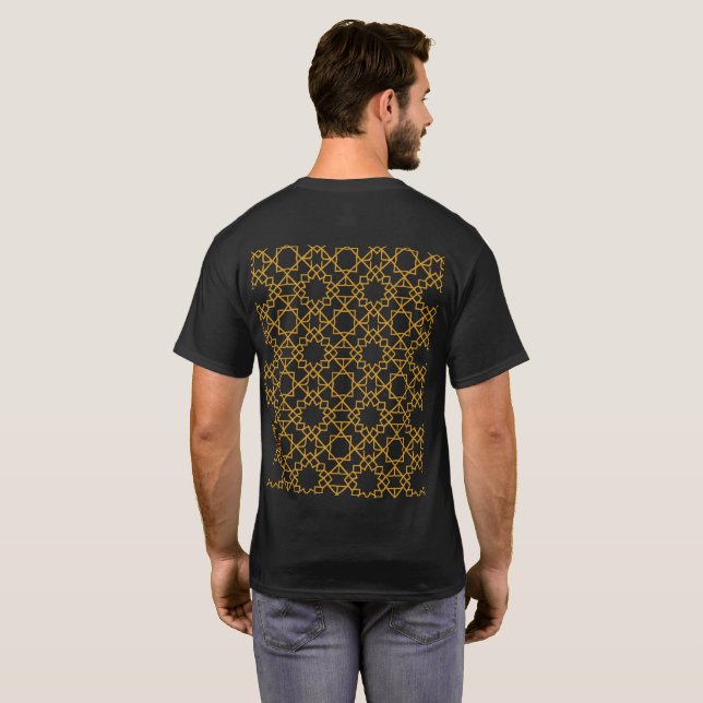 islamic pattern geometric pattern arabesque morocc T-Shirt (Back Full)