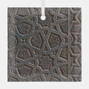Islamic Pattern Glass Ornament