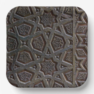Islamic Pattern Paper Plate