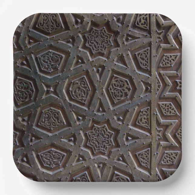 Islamic Pattern Paper Plate (Front)