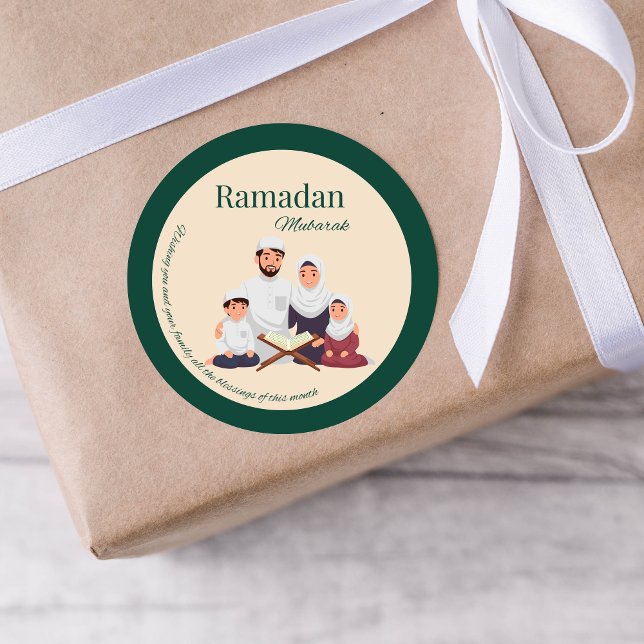 Islamic Ramadan Greeting Sticker – Family Theme (Creator Uploaded)