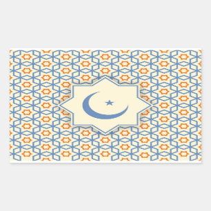 islamic religious geometric decoration pattern abs sticker