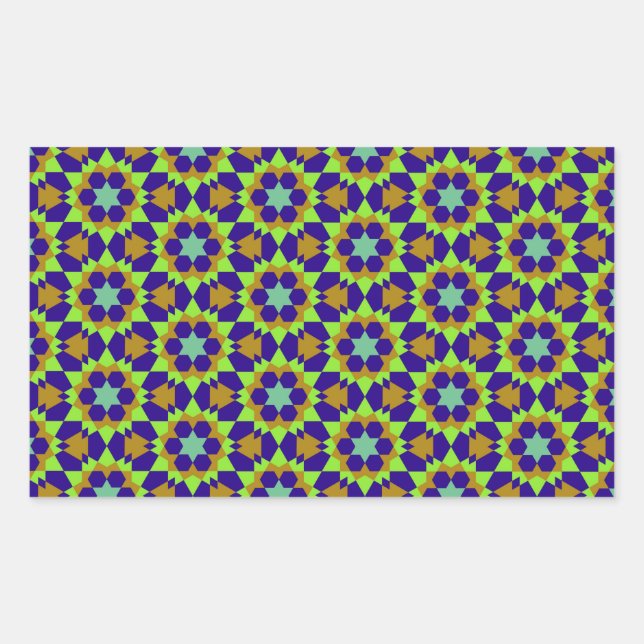 islamic religious geometric decoration pattern abs sticker (Front)