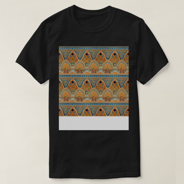 Islamic Seamless Pattern Arabic Mosaic Morrocan Ei T-Shirt (Design Front)