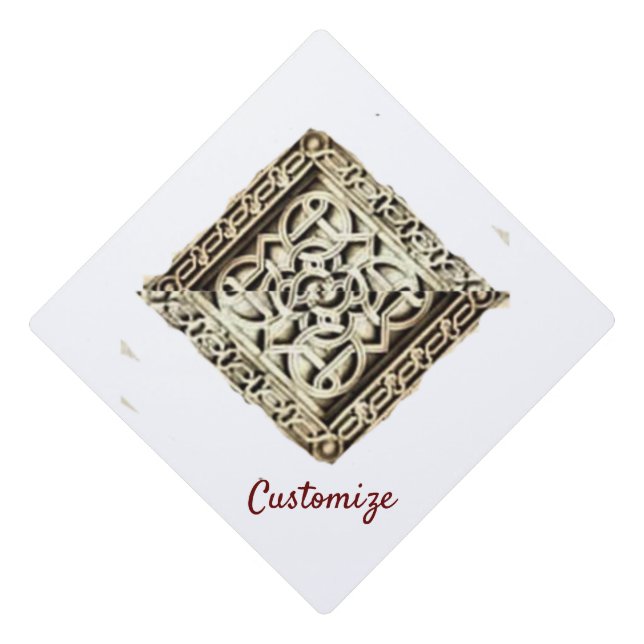 Islamic Temple Architecture Thunder_Cove  Graduation Cap Topper (Front)
