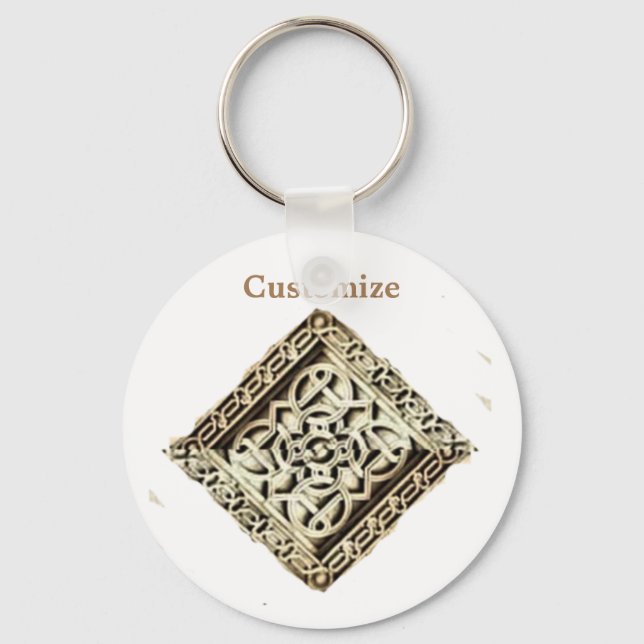 Islamic Temple Architecture Thunder_Cove Keychain (Front)