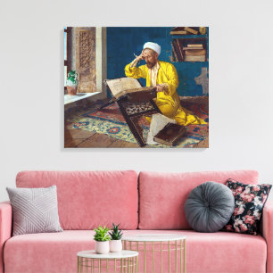 Islamic Theologian with Quran   Osman Hamdi Bey   Canvas Print