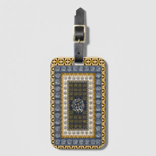Islamic Wall Art Allah Names Calligraphy Geometric Luggage Tag