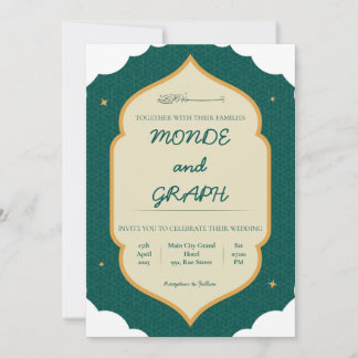 Islamic Wedding Invitations Art