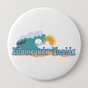 Islamorada. 4 Inch Round Button