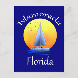 Islamorada Florida Keys Sailing Postcard