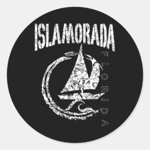 Islamorada Florida Souvenir  Classic Round Sticker