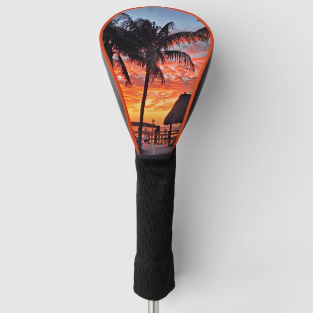 Islamorada, Florida sunset Golf Head Cover (Front)