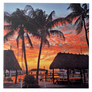 Islamorada, Florida sunset Tile