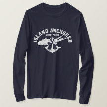 ISLAND ANCHORED - T-shirt bleu marine