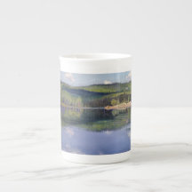 Island And Cloud Shadow - bone china mug