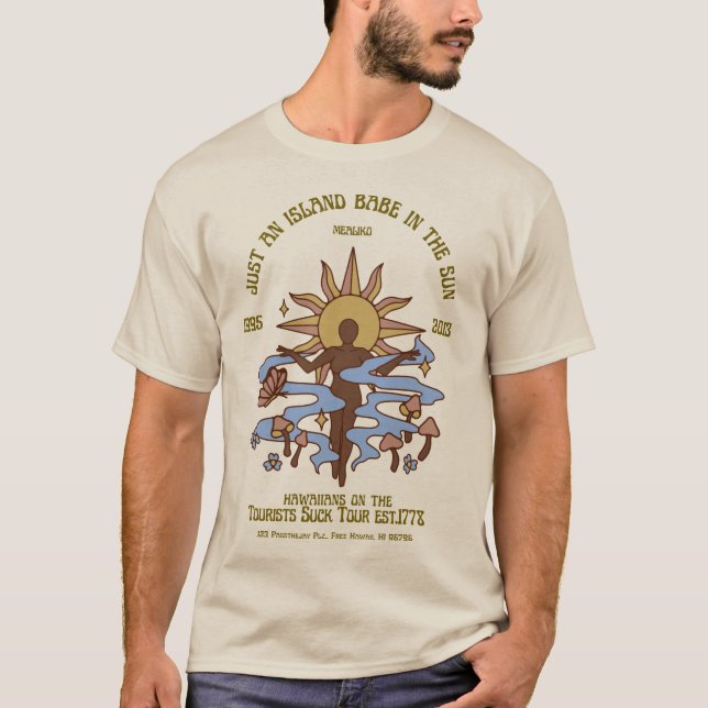 Island babe T-Shirt (Front)