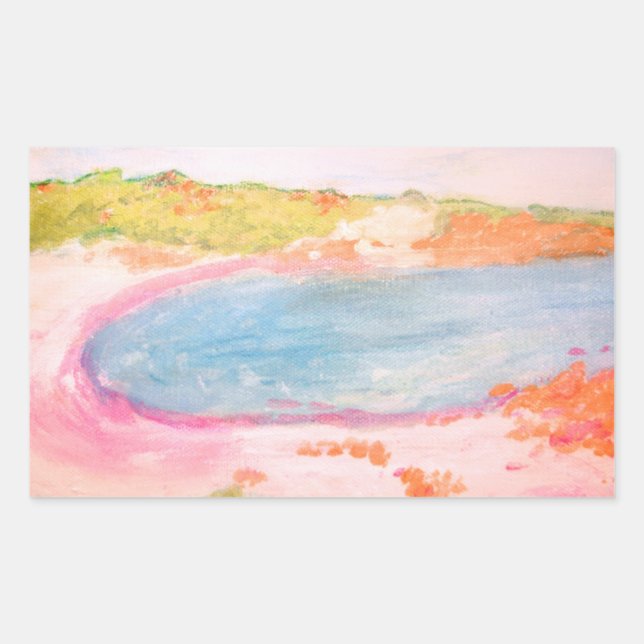 Island Beach  Sticker (Front)