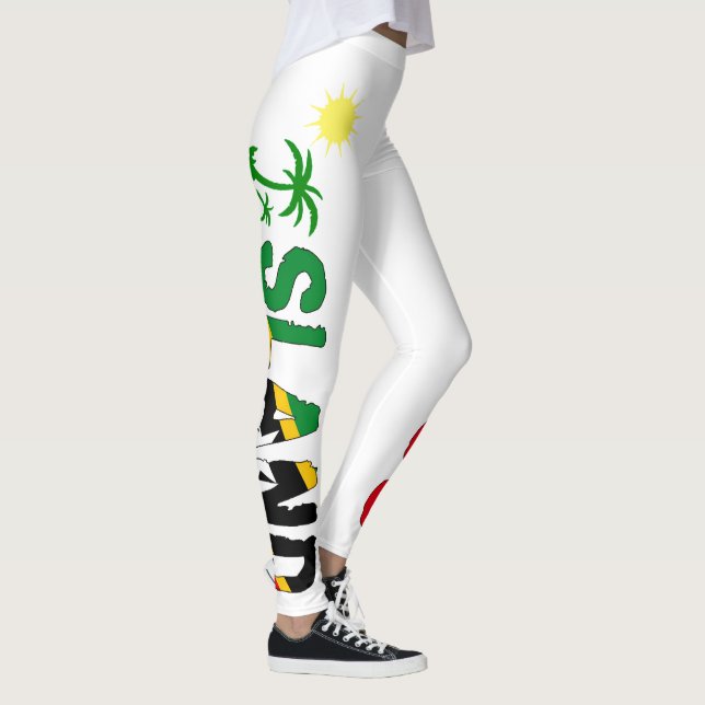Island Bliss SKN Flag Print Leggings (Right)