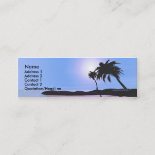 Island Blue Mini Business Card